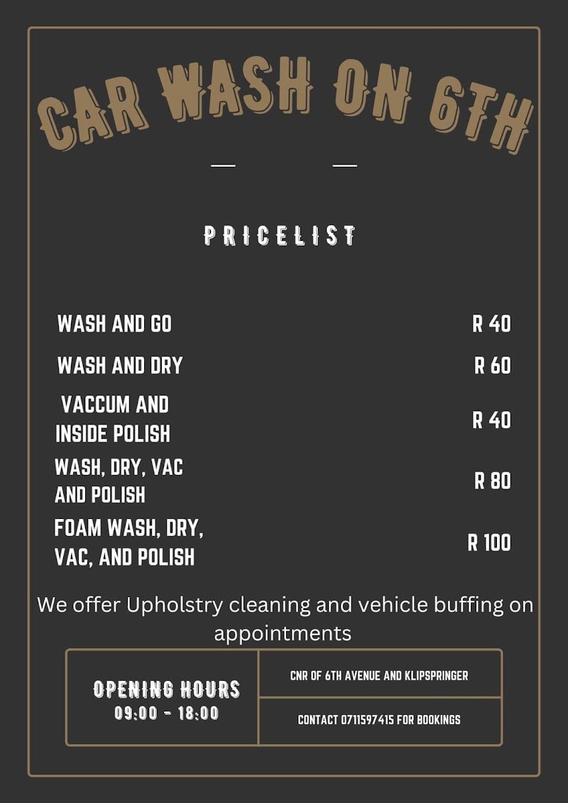 Car wash on 6th